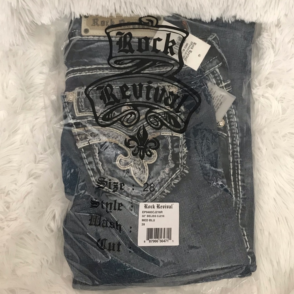 Rock Revival Straight Leg Embellished Jeans - Picture 6 of 6